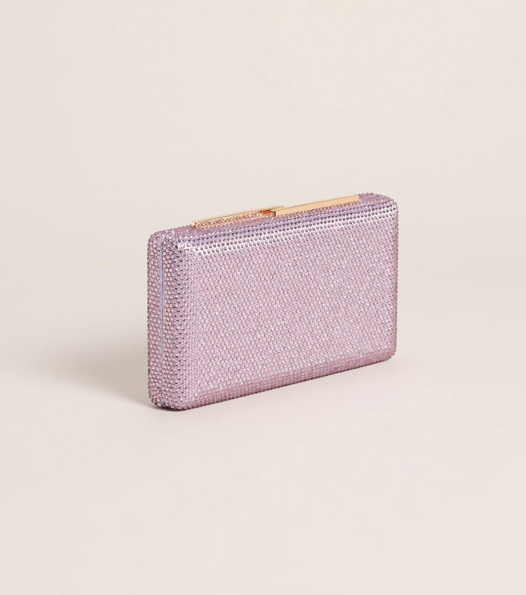 Glamorous Rhinestone Box Clutch