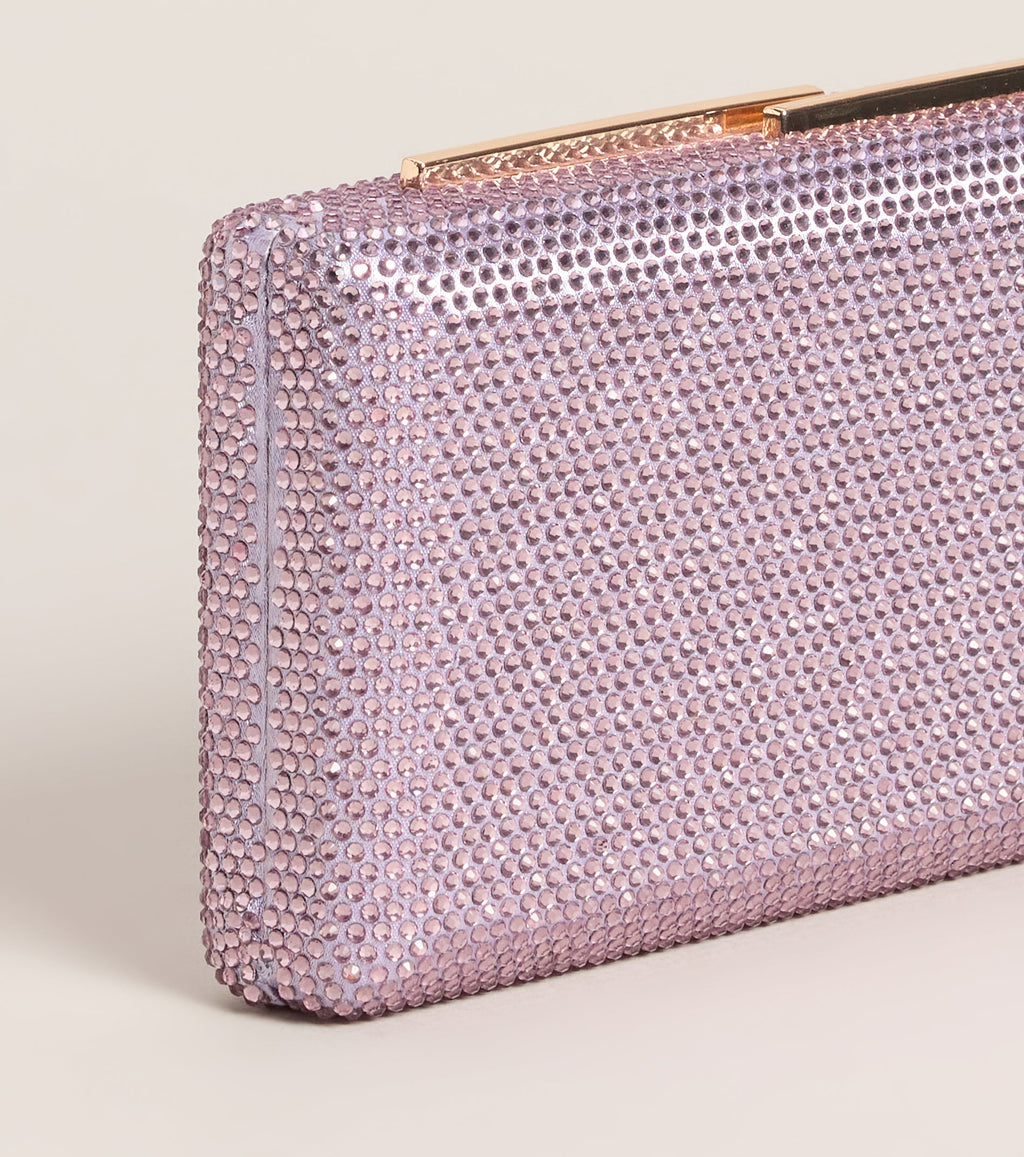 Glamorous Rhinestone Box Clutch