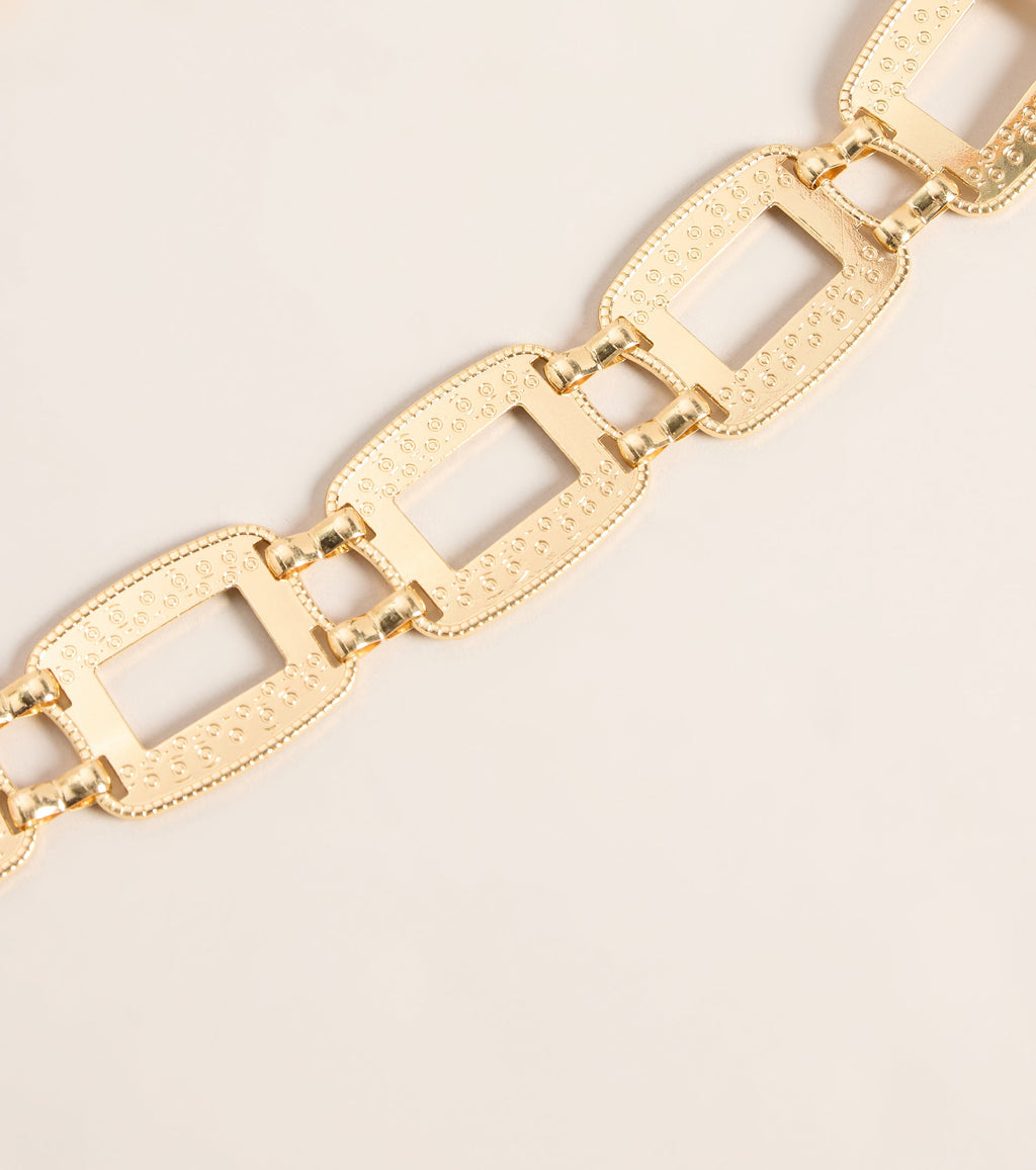 Link Up Rectangle Chain Belt