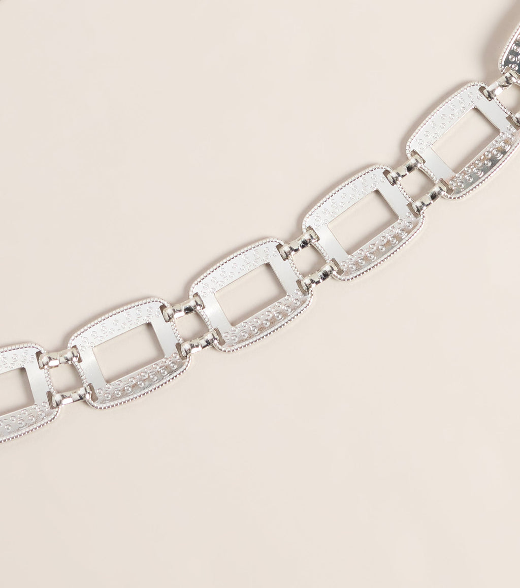 Link Up Rectangle Chain Belt