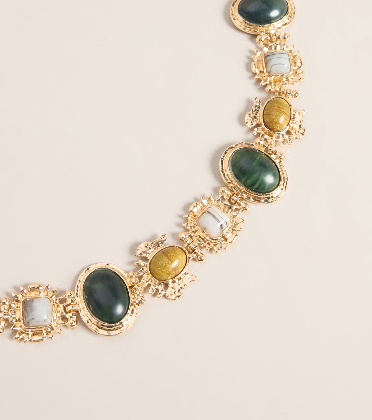 Treasure Hunt Mixed Stone Chain Belt