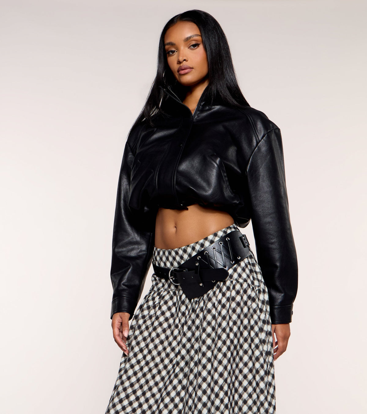 Waist Game Lace Up Faux Leather Belt