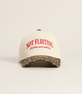 Not Flirting Leopard Print Baseball Hat