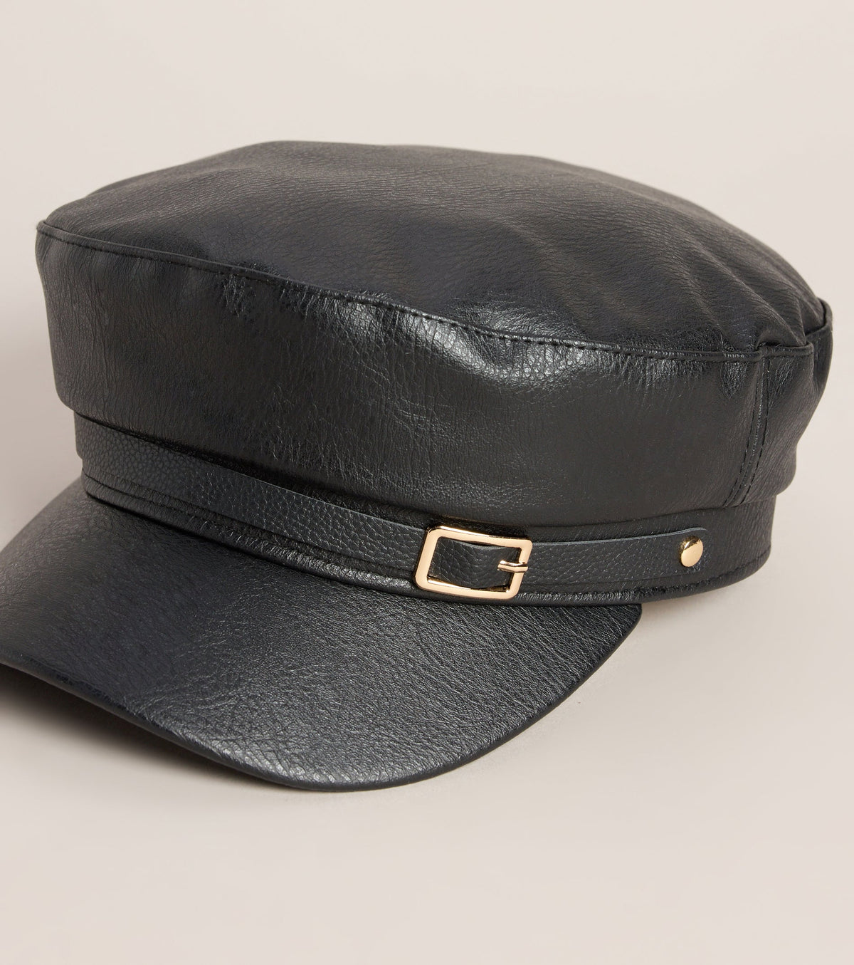 City Limits Faux Leather Cabby Hat