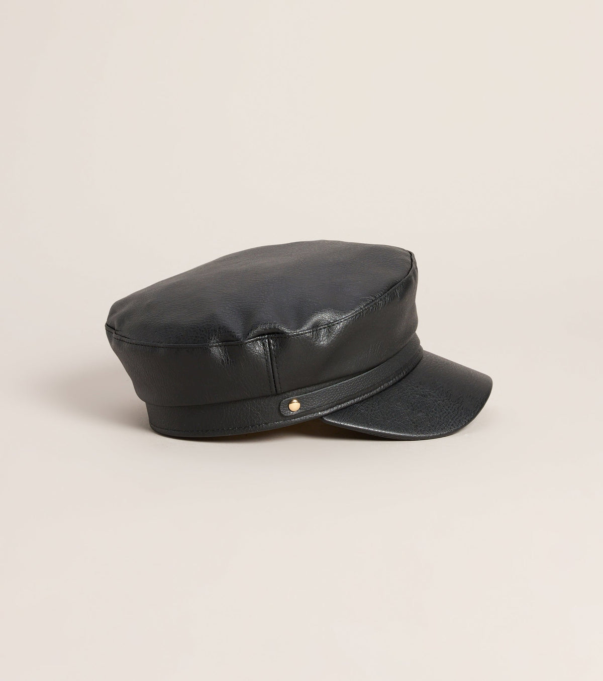 City Limits Faux Leather Cabby Hat