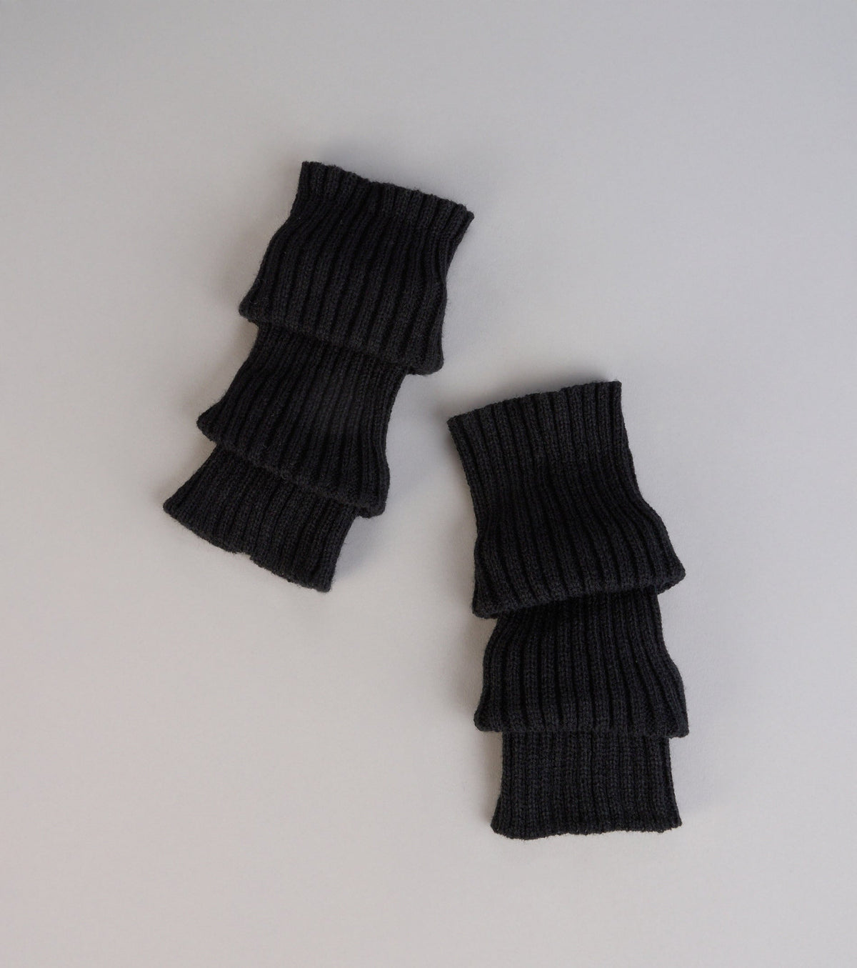 Stylish Layer Rib Knit Leg Warmers
