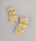 Stylish Layer Rib Knit Leg Warmers