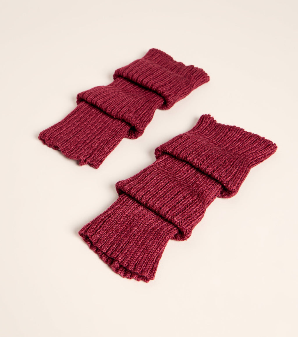 Stylish Layer Rib Knit Leg Warmers