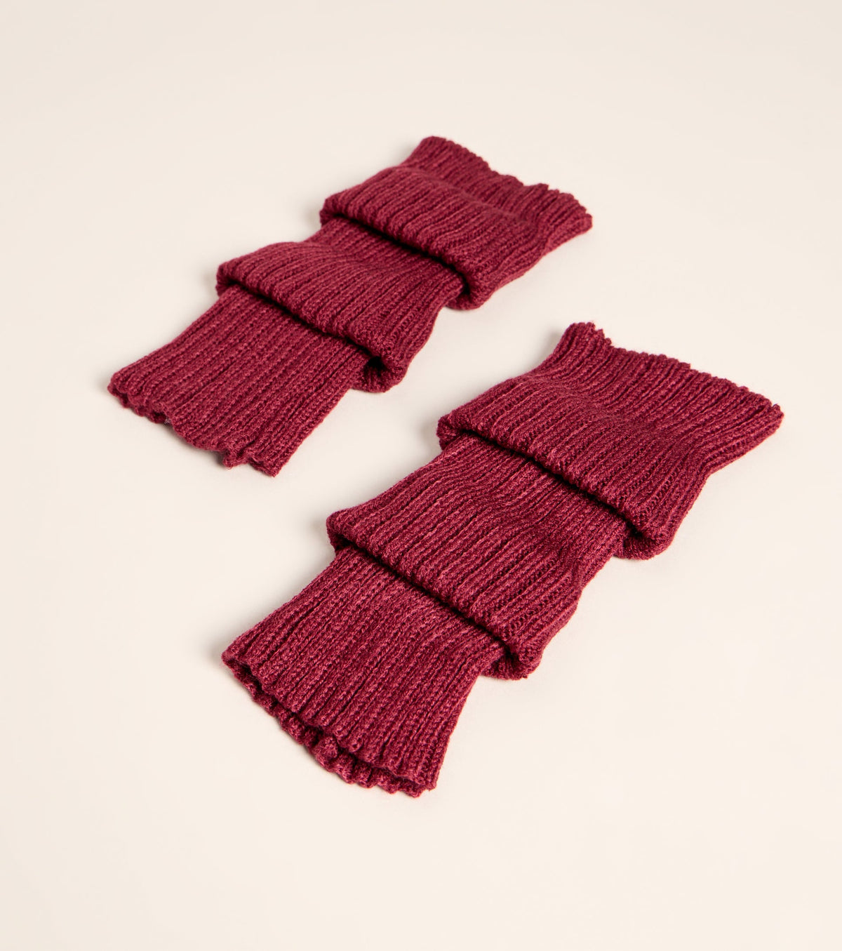 Stylish Layer Rib Knit Leg Warmers
