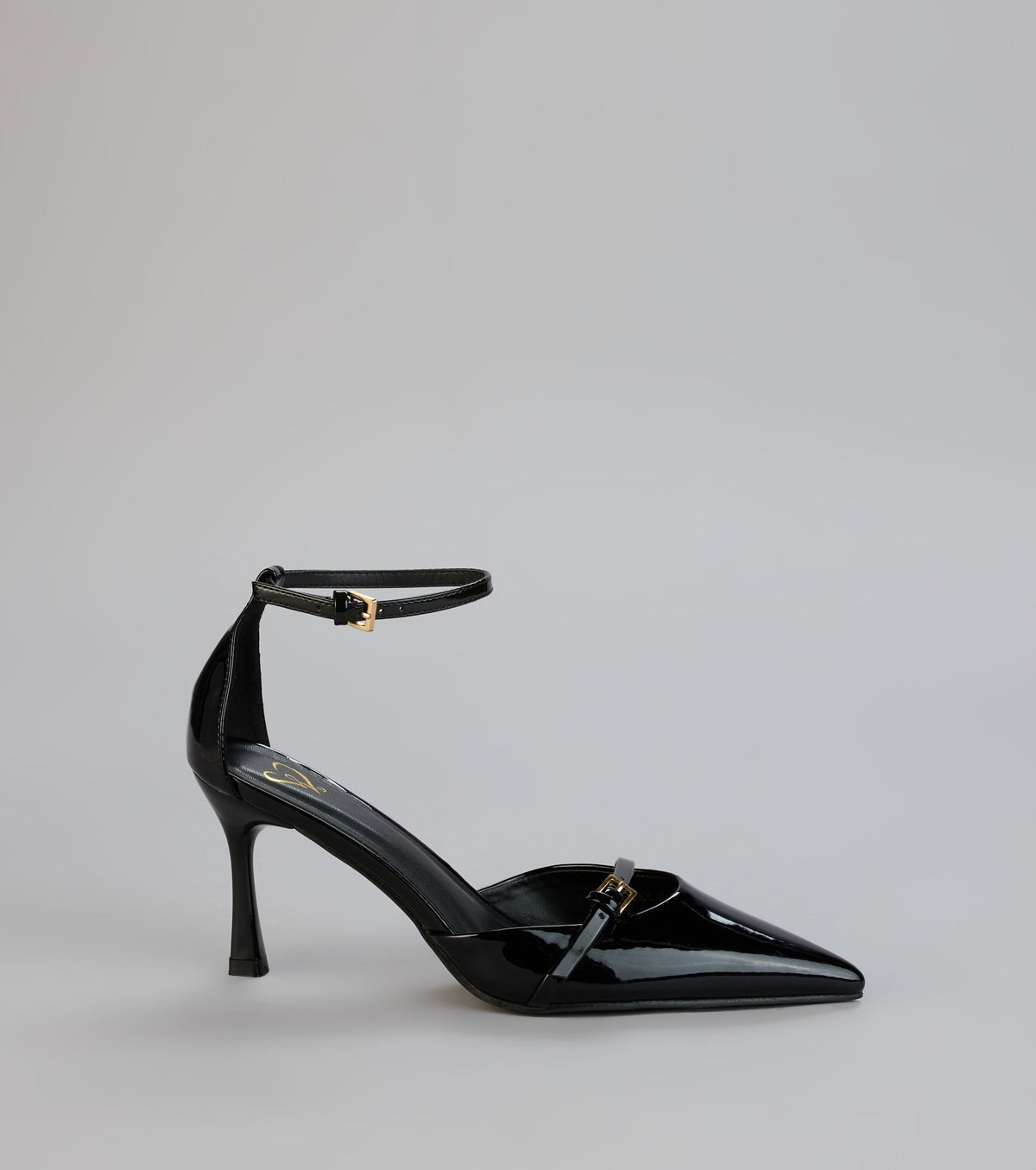 Point Taken Closed Toe Buckle Pumps