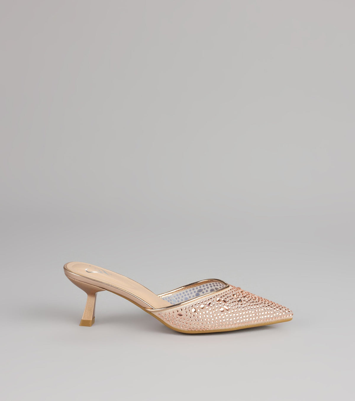 Crystal Beam Pointed Toe Mules