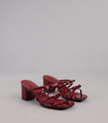 All Day Cute Bow Strap Block Heel Mules