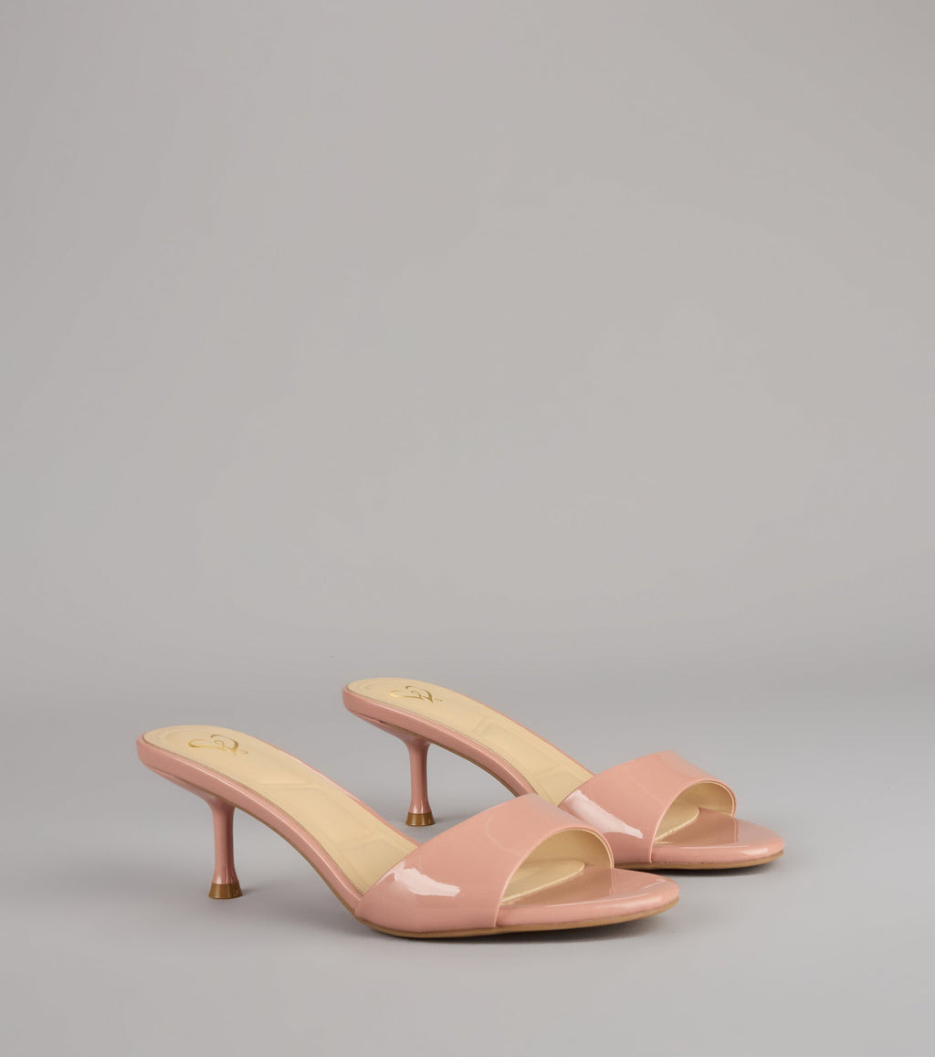 Own the Moment Patent Heeled Mules