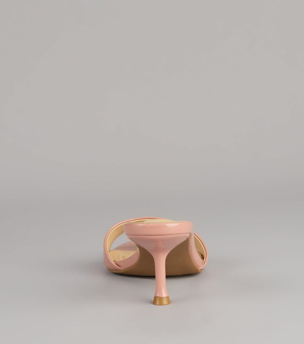 Own the Moment Patent Heeled Mules
