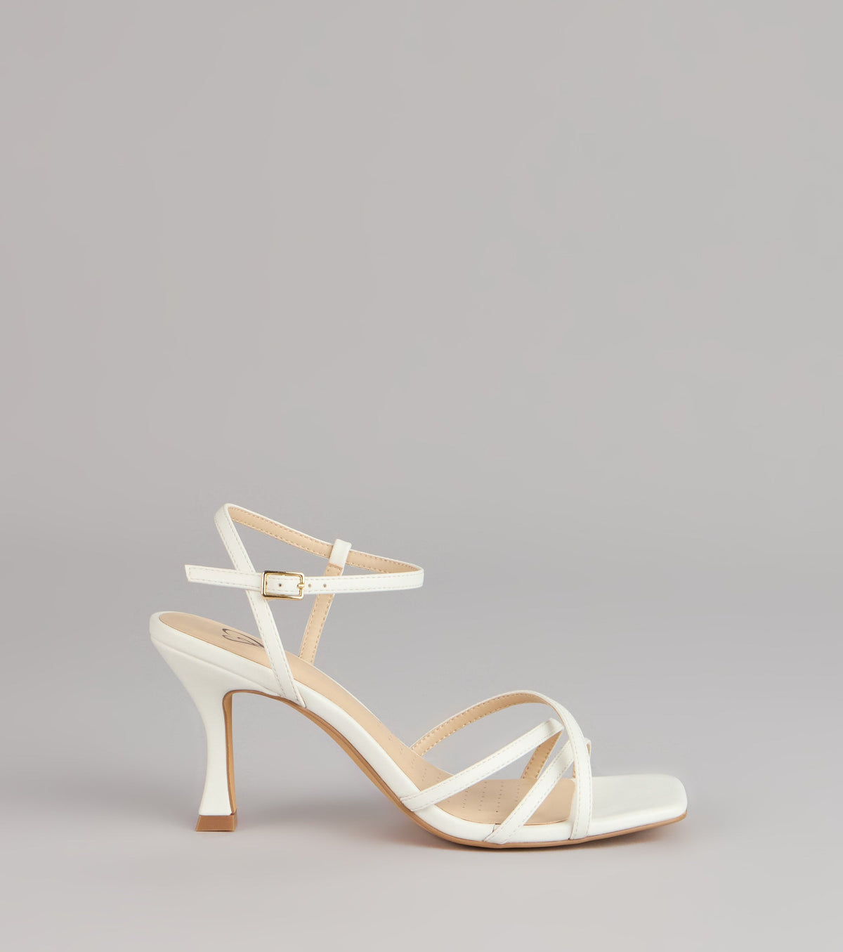 Shine Hour Metallic Strappy Stiletto Heels