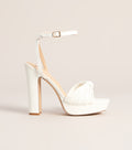 Extra Shine Platform Block Heels