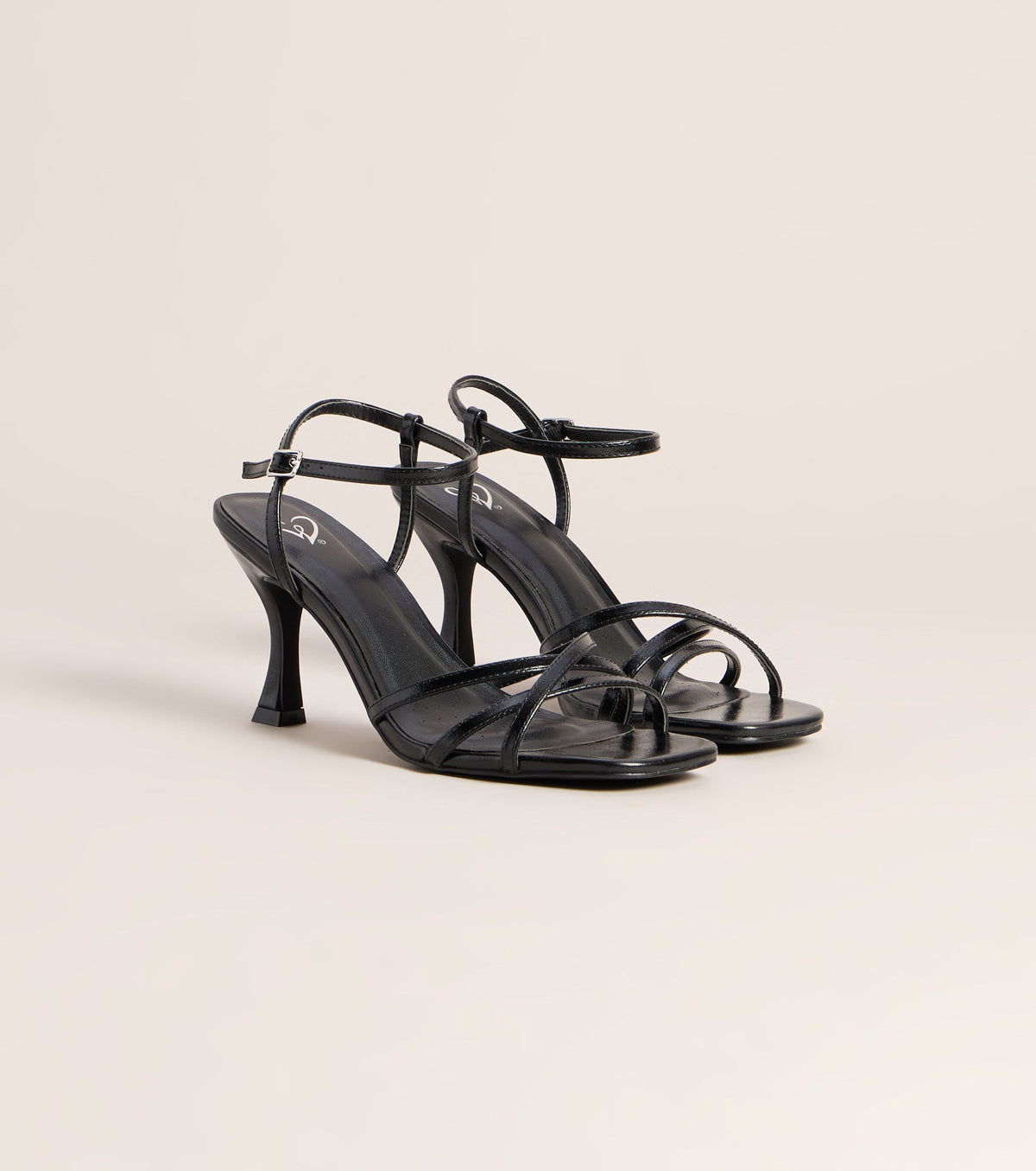Shine Hour Metallic Strappy Stiletto Heels