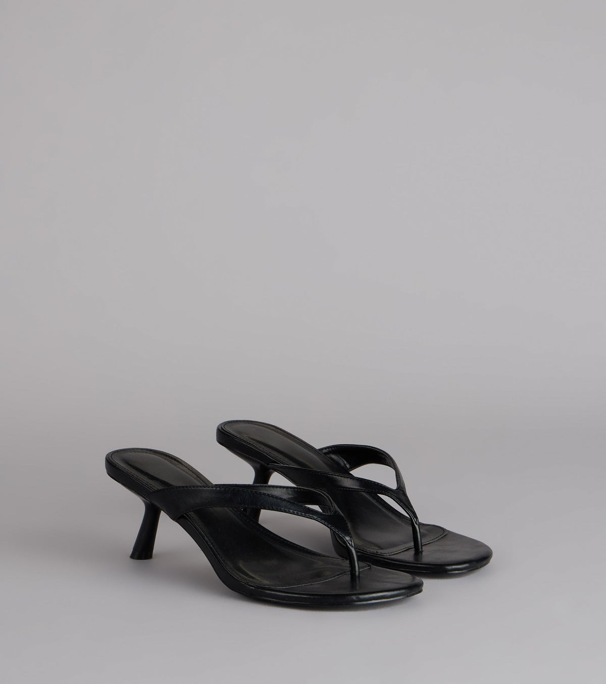 Exactly The Vibe Thong Kitten Heels