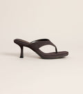 Going Somewhere Suede Thong Kitten Heels