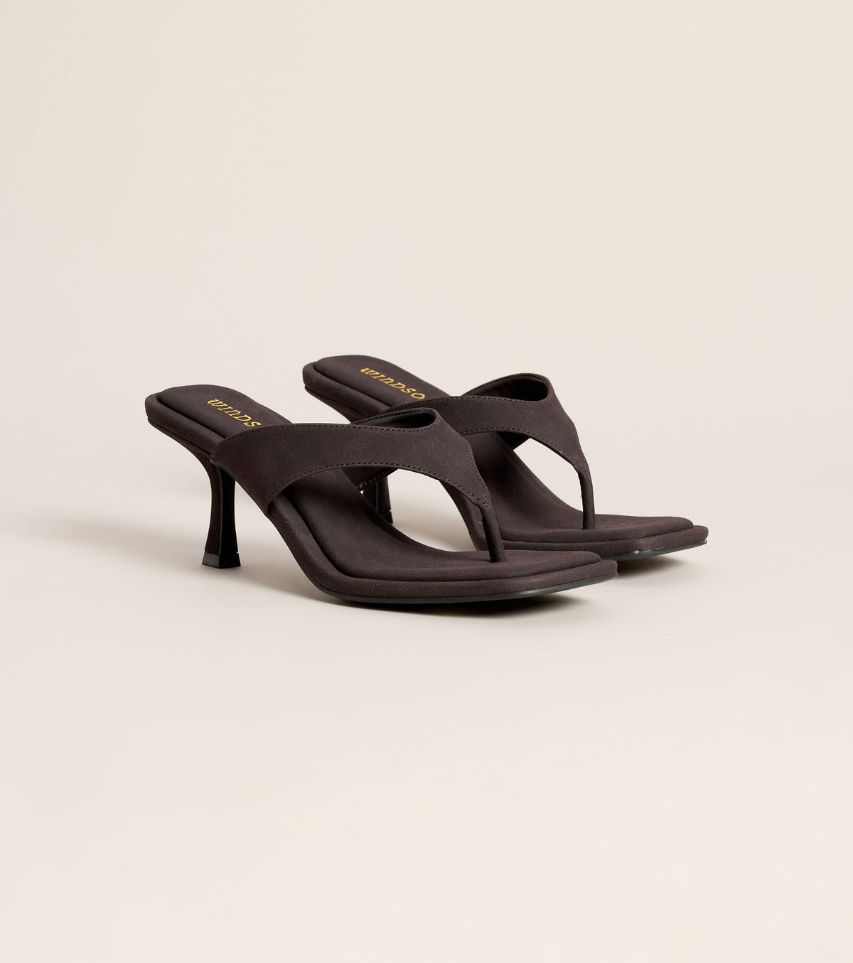 Going Somewhere Suede Thong Kitten Heels