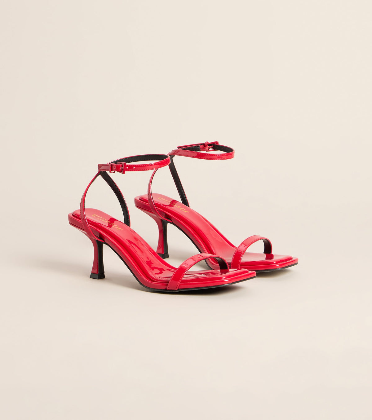 Silver Lining Strappy Kitten Heels