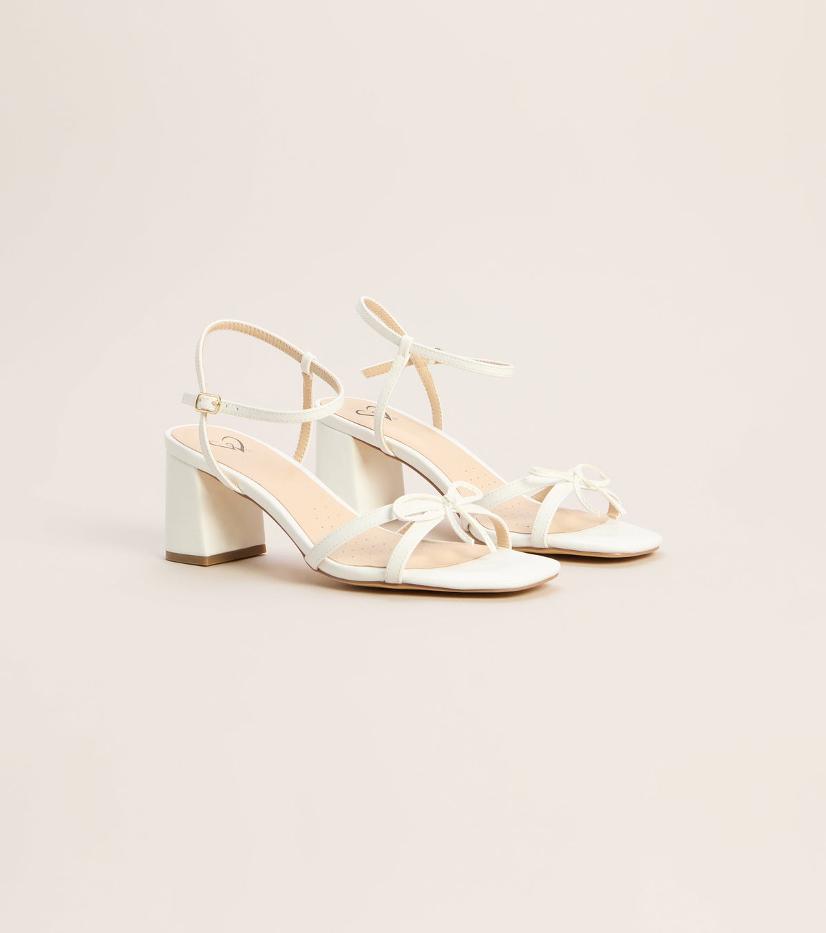 Plans Confirmed Bow Block Heels