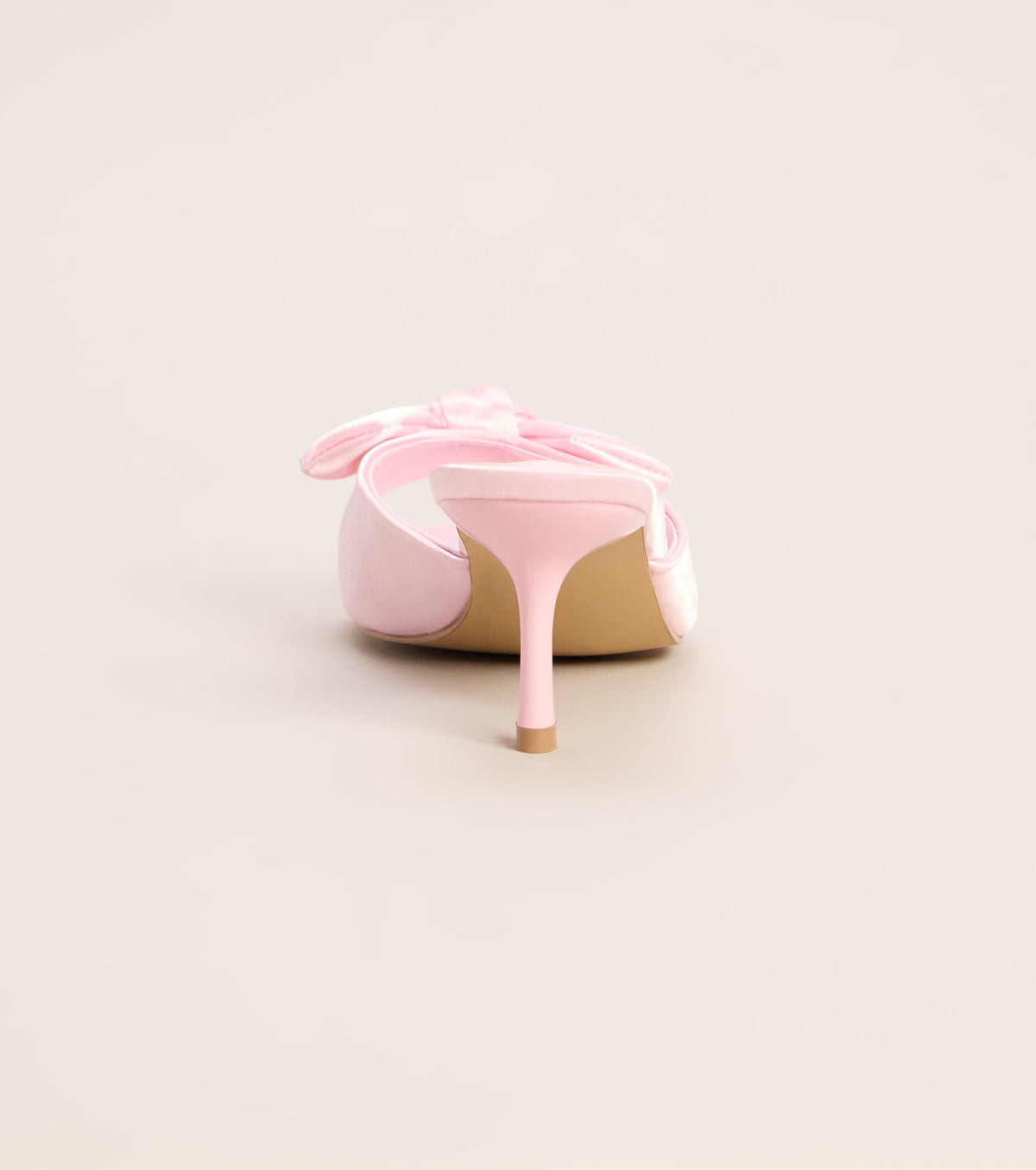 Sweet on You Bow Detail Kitten Heel Mules