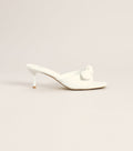 Sweet on You Bow Detail Kitten Heel Mules