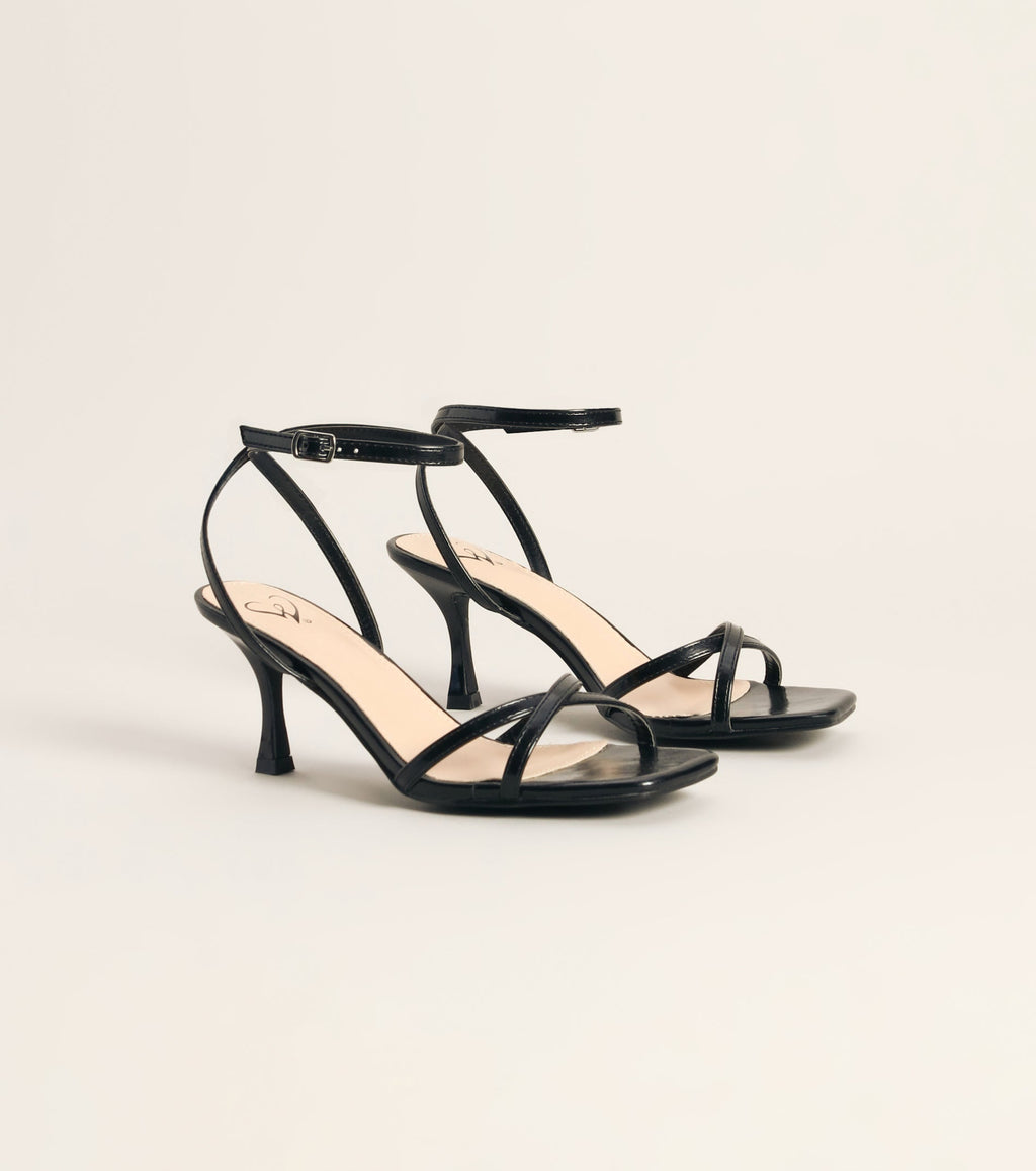 Plans Came Up Square Toe Kitten Heels