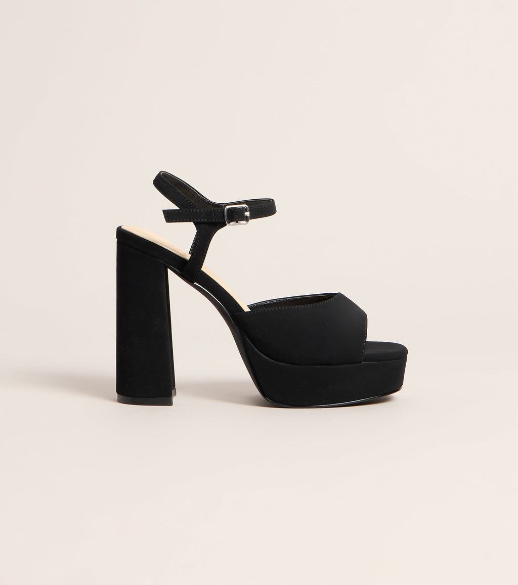 High Standards Platform Block Heels