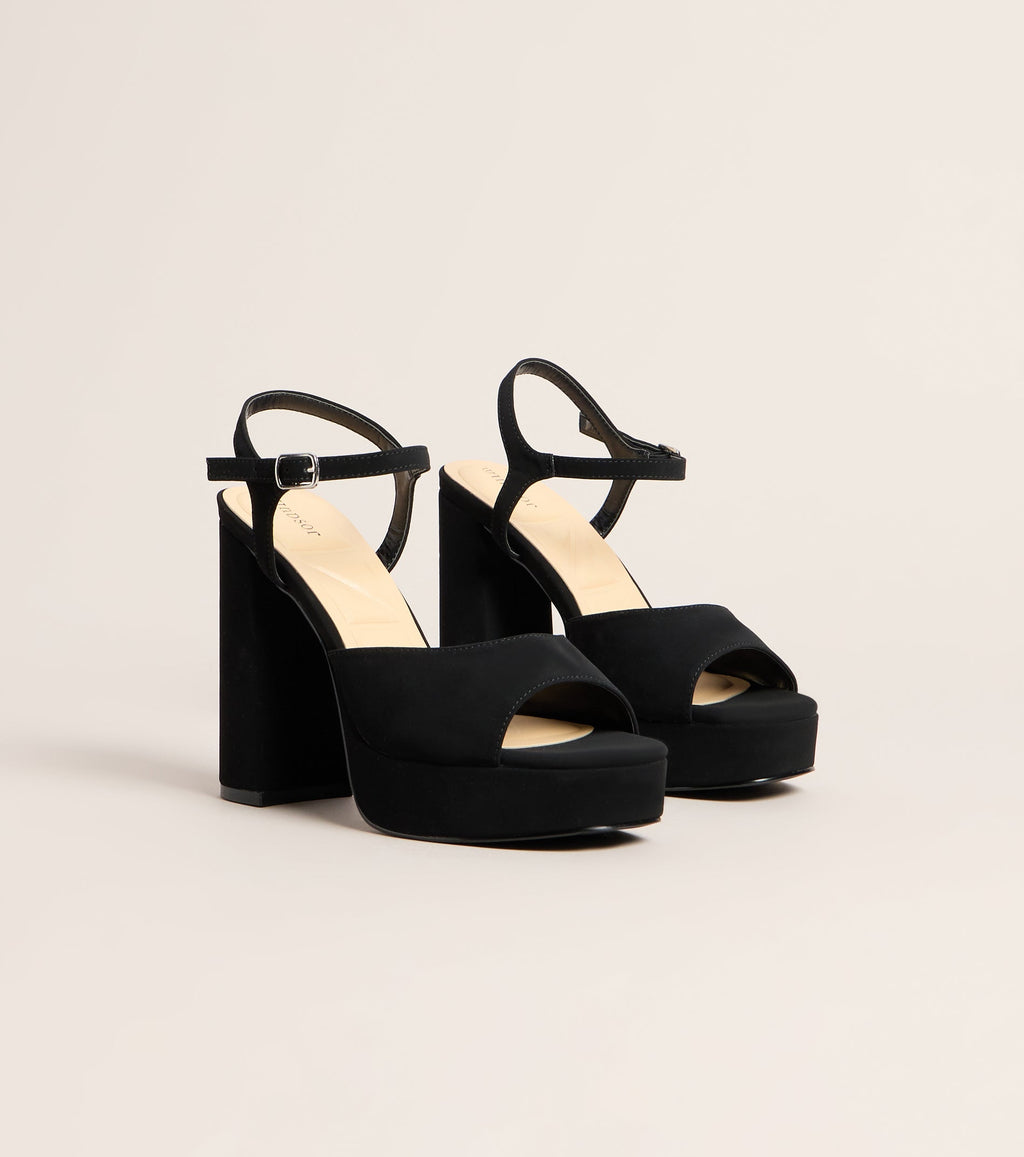 High Standards Platform Block Heels