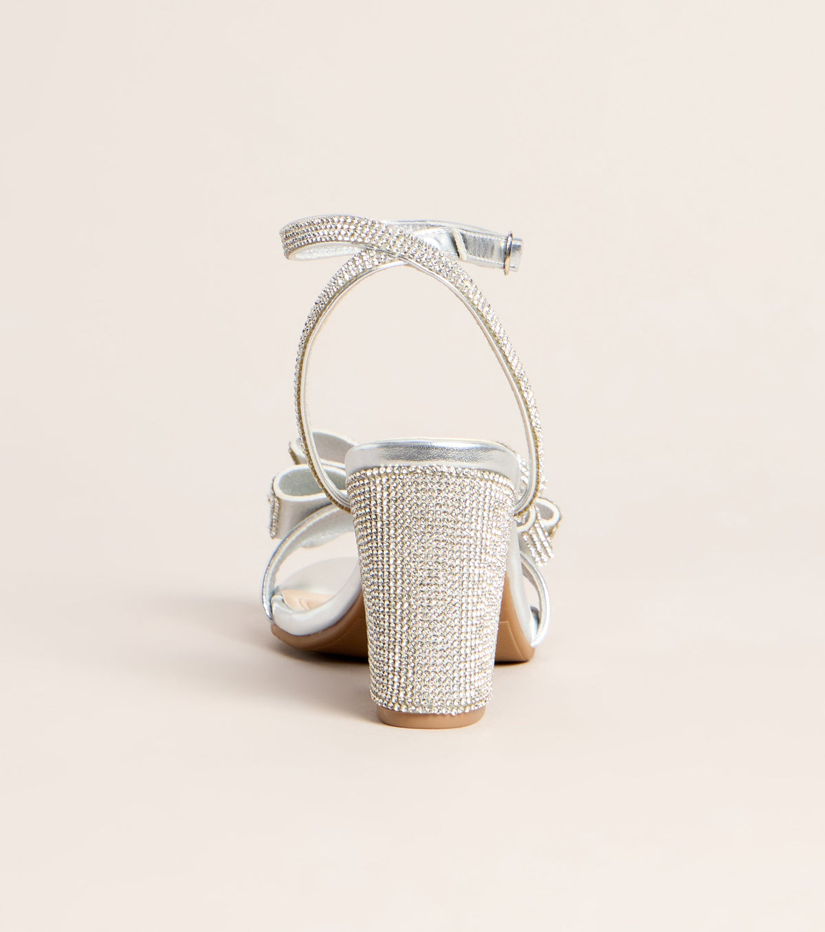 Pretty In Sparkle Rhinestone Bow Heels