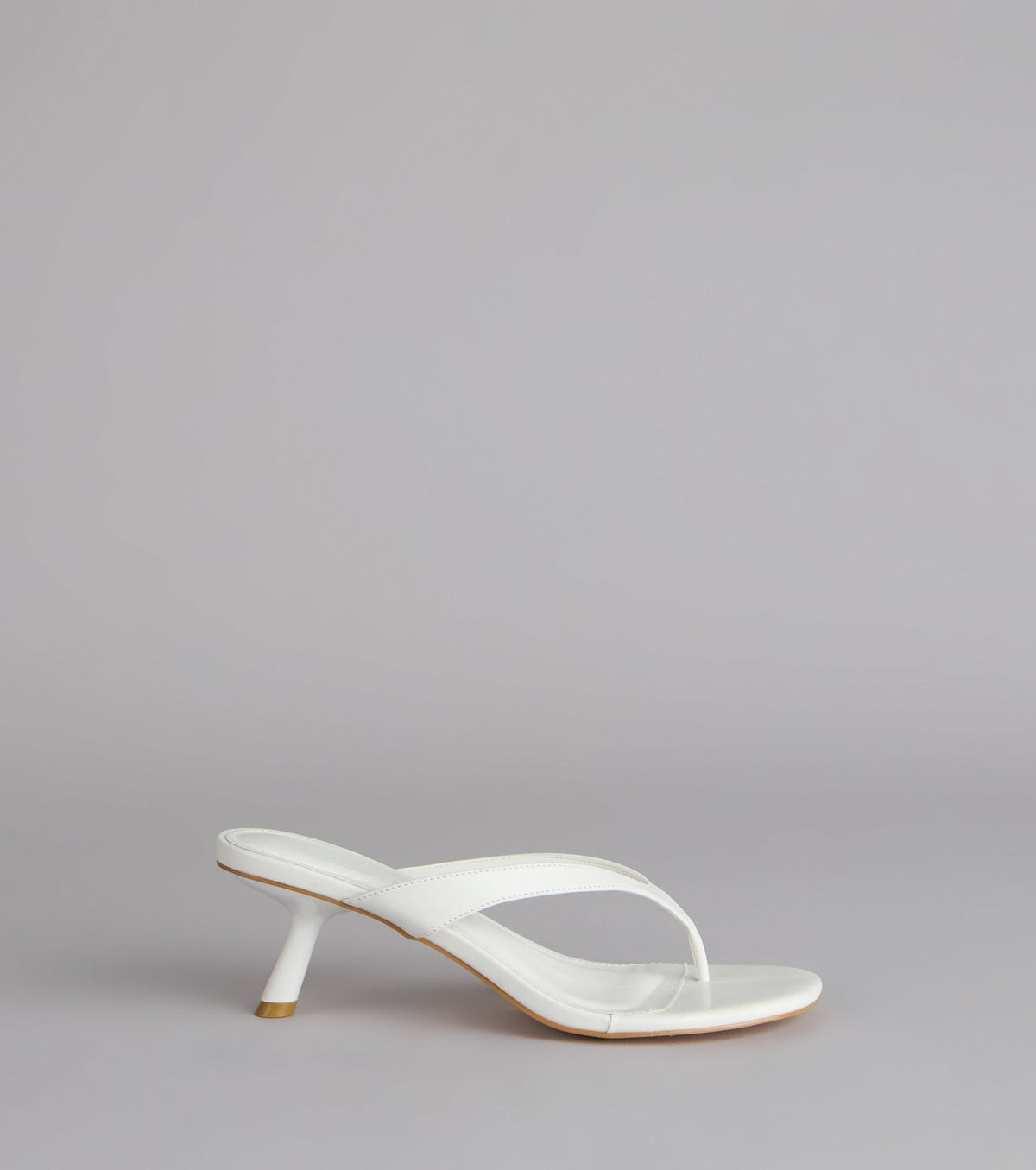 Exactly The Vibe Thong Kitten Heels