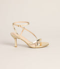 Pretty Little Plans Strappy Kitten Heels