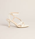 Pretty Little Plans Strappy Kitten Heels