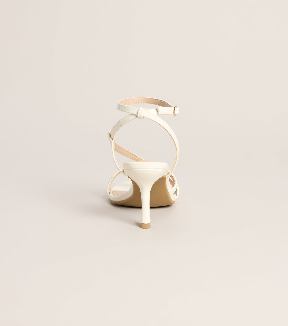 Pretty Little Plans Strappy Kitten Heels