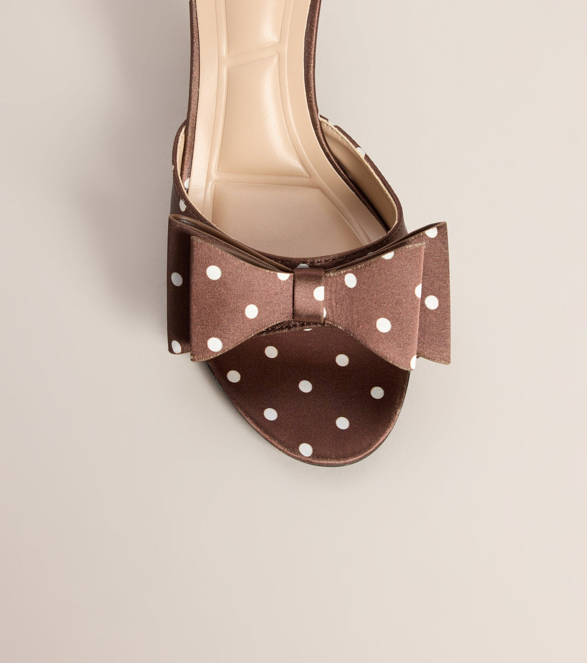 Poised Step Polka Dot Bow Mules