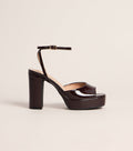 Gloss Boss Patent Platform Block Heels