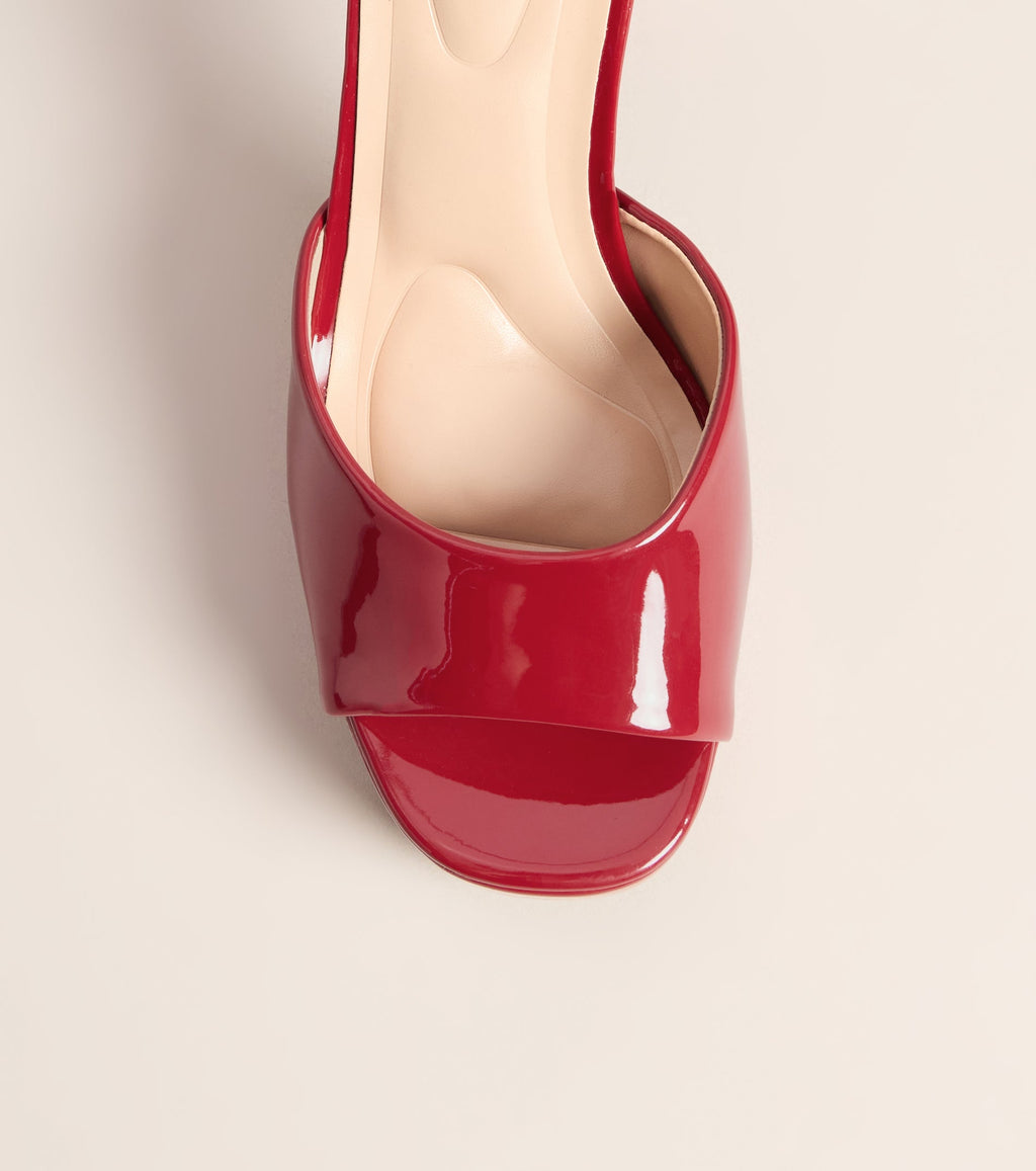 Gloss Boss Patent Platform Block Heels