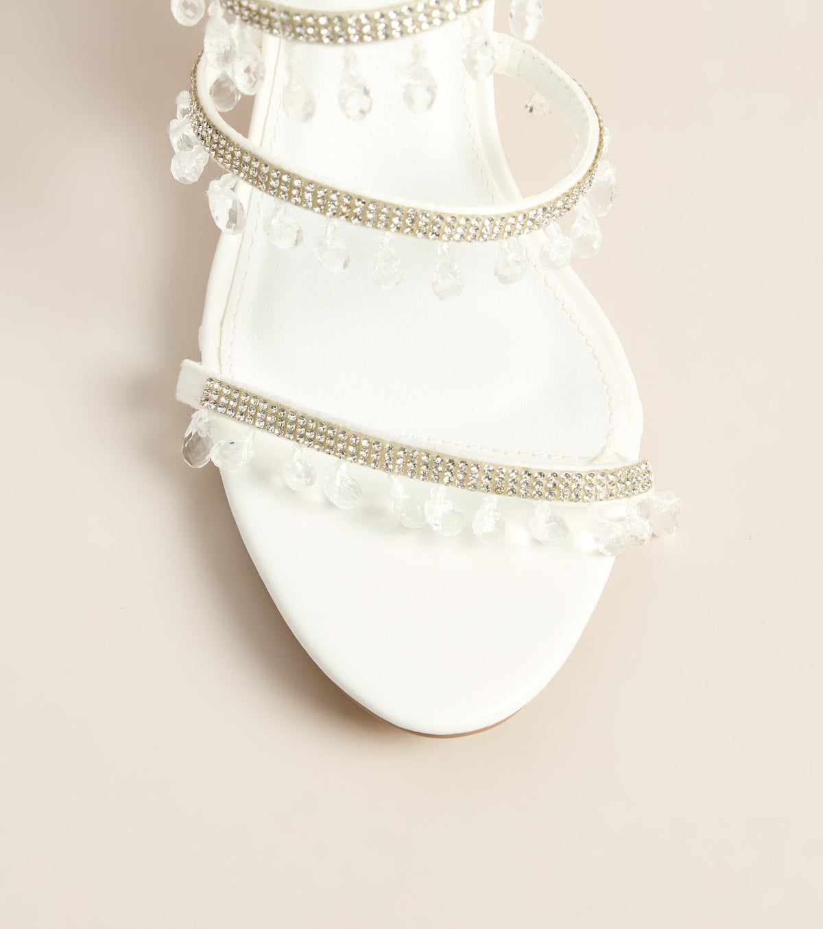 Dripping In Glam Beaded Spiral Stiletto Heels