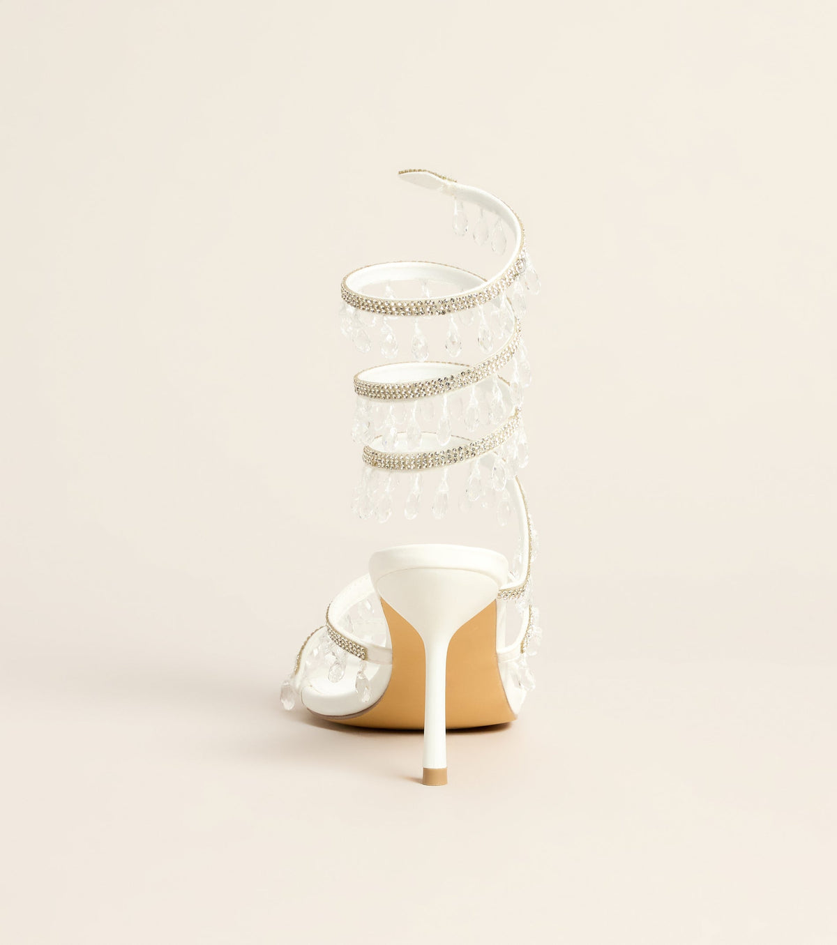 Dripping In Glam Beaded Spiral Stiletto Heels
