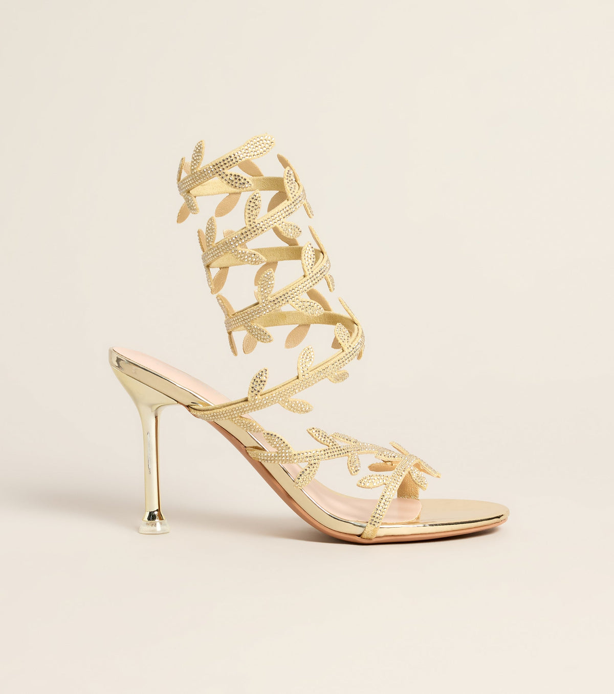 Garden After Dark Vine Spiral Stiletto Heels