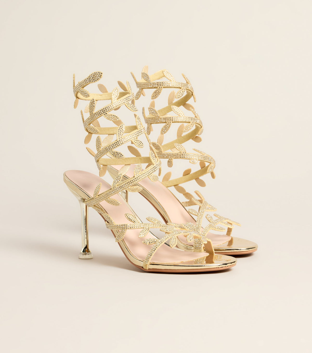 Garden After Dark Vine Spiral Stiletto Heels
