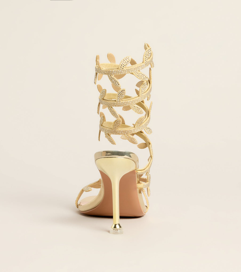 Garden After Dark Vine Spiral Stiletto Heels