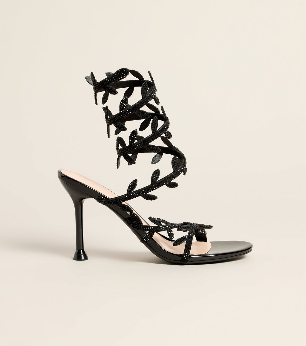 Garden After Dark Vine Spiral Stiletto Heels