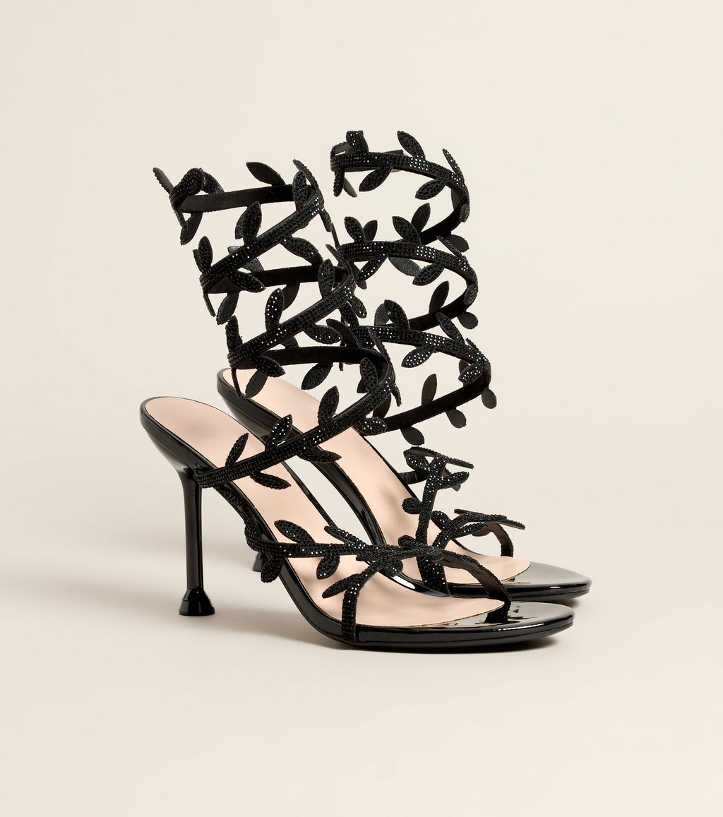 Garden After Dark Vine Spiral Stiletto Heels