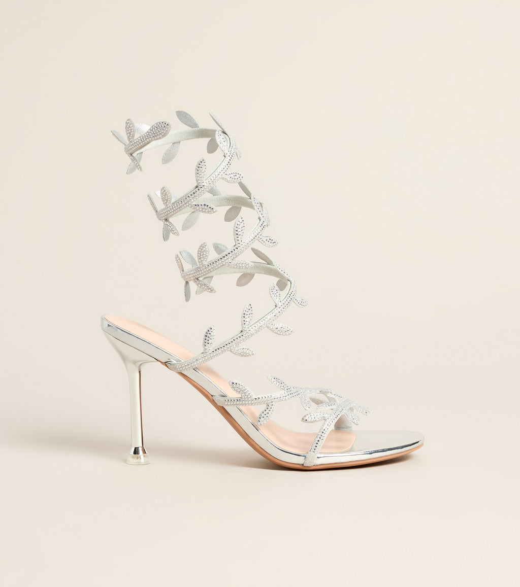 Garden After Dark Vine Spiral Stiletto Heels