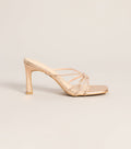 Tie The Look Rhinestone Stiletto Mules