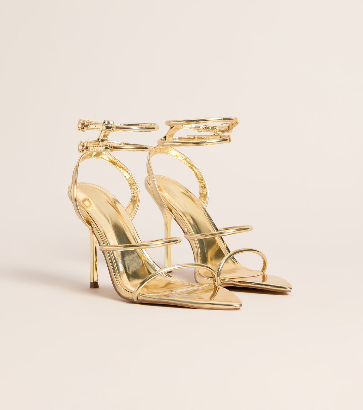 Double Take Multi-Strap Stiletto Heels