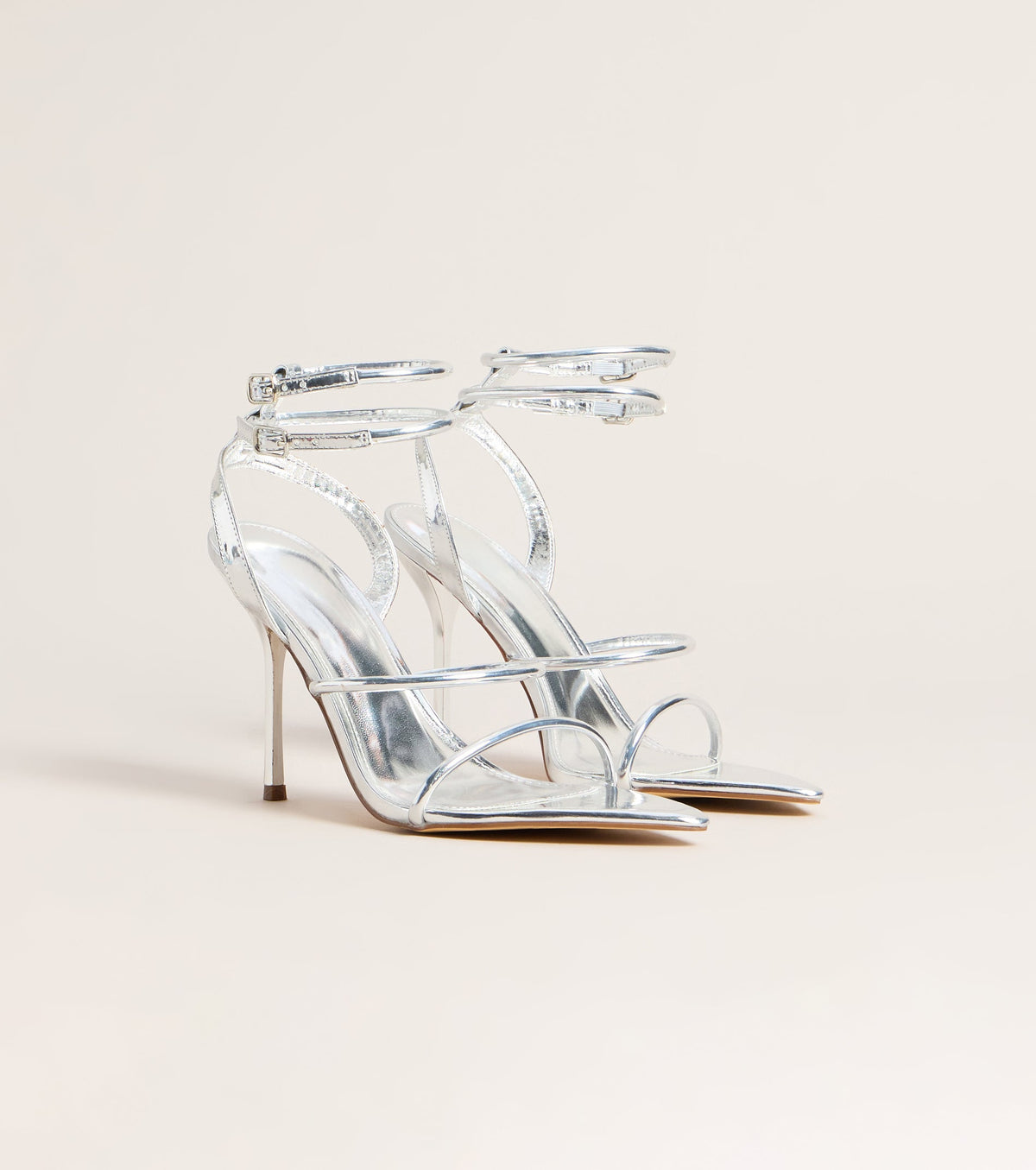 Double Take Multi-Strap Stiletto Heels